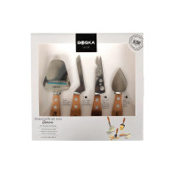 Набор ножей для сыра, 4 предмета, 15 см, нержавеющая сталь, бук, серия Женева, BOSKA, Нидерланды_00809520037965787891.jpg