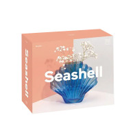 Ваза для цветов Seashell, 18.5 см, стекло, голубой, DOIY, Испания_00821110062402624218.jpg