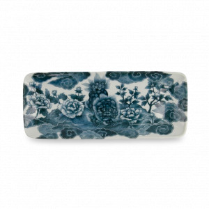 Блюдо прямоугольное Lion, 28.5 х 14 см, керамика, белый, декор, серия Japonism, TOKYO DESIGN, Нидерланды, Блюда сервировочные