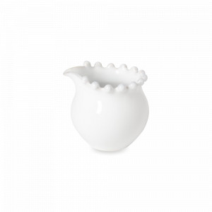 Молочник White, 100 мл, керамика, белый, декор, серия Pearl, COSTA NOVA, Португалия, Pearl COSTA NOVA