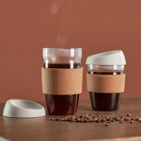 Кружка дорожная Cozy Cup, 350 мл, боросиликатное стекло, силикон, светло-серый, SMART SOLUTIONS, Россия_00818840049082571159.jpg