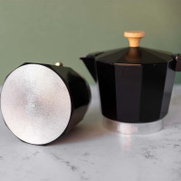 Кофеварка гейзерная, 290 мл, нержавеющая сталь, алюминий, пластик, черный, серия La Cafetiere, KITCHEN CRAFT, Великобритания_00813080051643727537.jpg