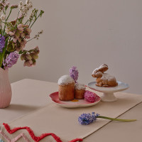 Блюдо сервировочное Spring, 29 см, фарфор, красный, серия Blossom, TKANO, Китай_00822870054711006597.jpg