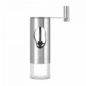 Кофемолка ручная на подставке, MRS. BEAN, размер 6,5 х 21,5 см, материал: нержавеющая сталь, пластик, серия Mrs. Bean, ADHOC, Германия, Кофемолки ручные