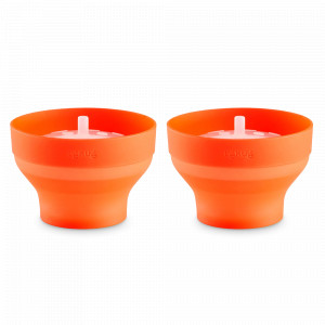 Форма для приготовления попкорна, 2 предмета, 700 мл, силикон, оранжевый, LEKUE, Испания, Посуда для приготовления в СВЧ