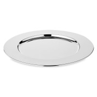 Блюдо круглое Carla, 30 см, нержавеющая сталь, посеребрение, EDZARD, Германия