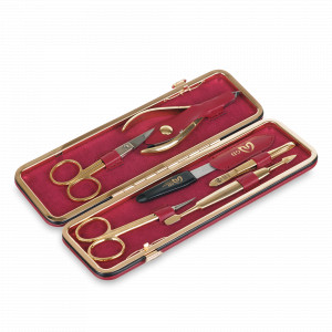 Набор маникюрный в футляре, 6 предметов, GD, Германия, Домашний маникюрный набор