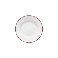 Тарелка пирожковая White/Red, 14.8 см, керамика, белый, красный, серия Beja, COSTA NOVA, Португалия