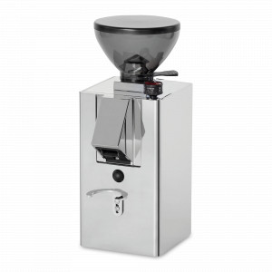 Кофемолка с плоскими жерновами Kube Mill Cromo, алюминий, закаленная сталь, пластик, стальной, LA PAVONI, Италия, Кофемолки LA PAVONI