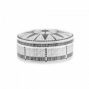 Шкатулка , 10 см, фарфор, декор, серия Calcada Portuguesa, VISTA ALEGRE, Португалия, Шкатулки