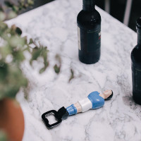 Открывалка для бутылок Foosball, металл, голубой, серия Football, DOIY, Испания_00822830066798215383.jpg