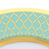 Блюдо круглое Seladon Gold, 32 см, фарфор, оливковый, золотой, серия Constanza Valencia, FALKENPORZELLAN, Германия_00816420041224464721.jpg