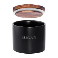 Банка для хранения сахара, 400 мл, керамика, дерево, черный, SMART SOLUTIONS, Россия_00819890049520974153.jpg