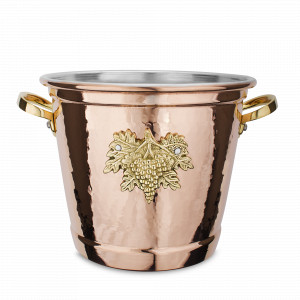 Ведро для охлаждения винных бутылок, медь с внутренним покрытием из олова, диаметр 20 см, серия Historia decor, RUFFONI, Италия, RUFFONI (Италия)