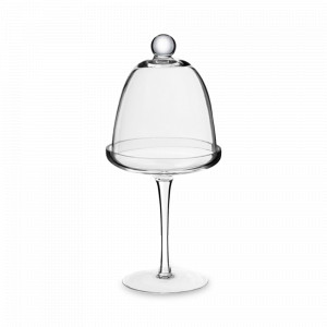 Блюдо для десертов, 12.5 х 27 см, стекло, серия Sugary, LIBERTY JONES, Россия, Блюда для торта, десерта