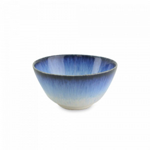 Салатник порционный, 14 см, керамика, белый, синий, серия Sardinhas, COSTA NOVA, Португалия, Салатники из керамики