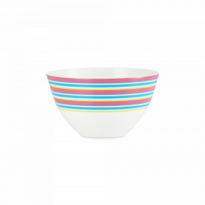 Салатник порционный Stripe Colypso, 15 см, фарфор костяной, белый, декор, серия Kit Kemp, SPODE, Великобритания, SPODE (Великобритания)