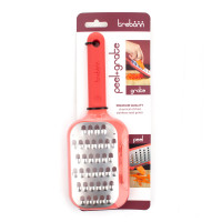 Терка крупная и овощечистка 2-в-1, с ручкой, 32 см, красная, серия Kitchen Tools, TREBONN, Италия_00816360038699346109.jpg
