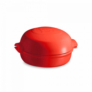 Форма для запекания с крышкой, 19,5 см, керамика, гранат, серия Cheese Baker, EMILE HENRY, Франция, EMILE HENRY (Франция)