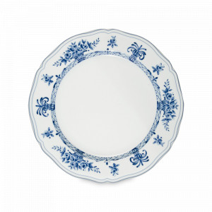 Тарелка суповая Piatti blu, 23.5 см, фарфор, белый, синий, серия Anthiros, LE COQ, Италия, Тарелки суповые