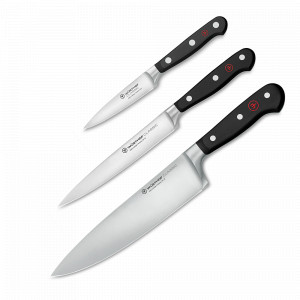 Набор кухонных ножей 3 предмета, серия Classic, WUESTHOF, Золинген, Германия, Поварские тройки ножей