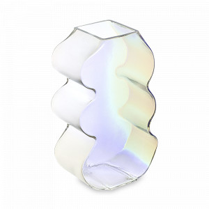Ваза Wavy, 25 см, стекло, перламутровый, BERGENSON BJORN, Великобритания, BERGENSON BJORN (Великобритания)