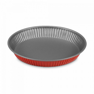 Форма для выпечки круглая Тарт, 28 см, сталь с антипригарным покрытием, красный, серия Rossana, GUARDINI, Италия, GUARDINI (Италия)