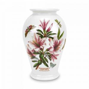 Ваза «Азалия», 25 см, фаянс, белый, декор, серия Botanic Garden, PORTMEIRION, Великобритания, Вазы для цветов