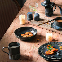 Кружка , 400 мл, фарфор, черный, синий, серия Black Kitchen, HOME & STYLE, Китай_00815050060690737075.jpg