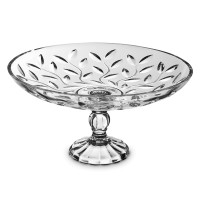 Блюдо на ножке для фруктов , 36 cм, хрустальное стекло, серия Laurus, RCR, Италия