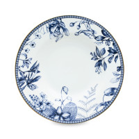 Тарелка суповая, 21.5 см, фарфор, белый, декор, HOMEFEEL, Россия