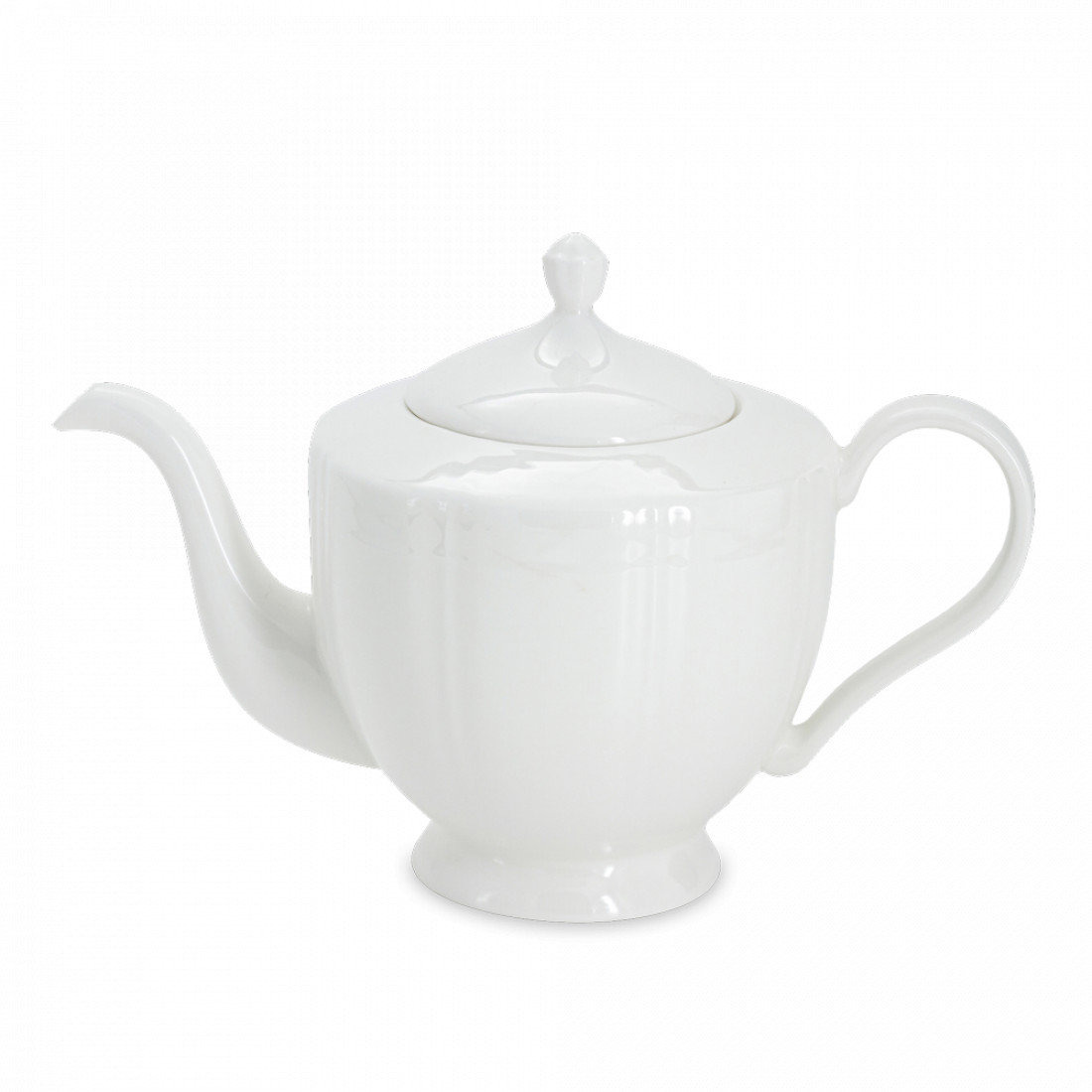 Чайник заварочный Lotus white, 1.1 л, фарфор, белый, серия Emily, ANNA LAFARG, Китай