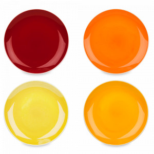 Набор из 4-х обеденных тарелок «Магма», 27,7 см, костяной фарфор, WAECHTERSBACH, Германия, Наборы тарелок для кухни