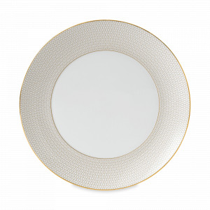 Тарелка обеденная, 28 см, костяной фарфор, белый, золотой, серия Arris, WEDGWOOD, Великобритания, WEDGWOOD (Великобритания)