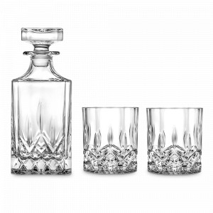 Набор из 3-х предметов для виски , хрустальное стекло, серия Opera, RCR, Италия, Скидка -30% на итальянское стекло RCR