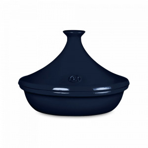 Керамический тажин II, 2 л, 27 см,  синий, серия Flame, EMILE HENRY, Франция, Скидки до -20% на посуду Emile Henry