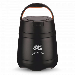 Термос для еды Exceptional, 350 мл, нержавеющая сталь 18/10, черный, VITAX, Великобритания, Термосы