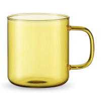 Кружка, 350 мл, боросиликатное стекло, желтый, SMART SOLUTIONS, Россия