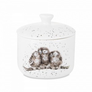 Банка для хранения «Совы», 9.5 х 10 см, костяной фарфор, белый, декор, серия Wrendale Designs, ROYAL WORCESTER, Великобритания, ROYAL WORCESTER (Великобритания)