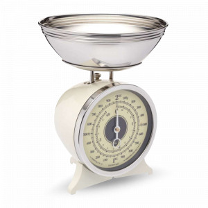 Весы кухонные механические, 23 х 30 см, нержавеющая сталь, пластик, кремовый, серия Classic, KITCHEN CRAFT, Великобритания, Кухонные весы