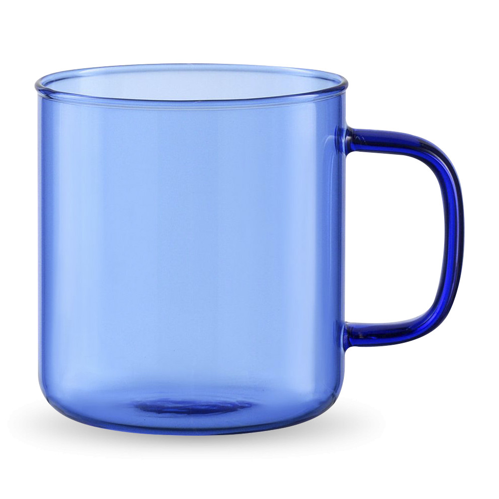 Кружка, 350 мл, боросиликатное стекло, синий, SMART SOLUTIONS, Россия