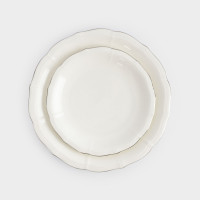 Сервиз обеденный на 6 персон, 18 предметов, фарфор, белый с серебристым кантом, серия Dynasty, ANNA LAFARG, Китай_00822620051064496239.jpg