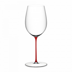 Бокал для красного вина BORDEAUX GRAND CRU, 953 мл, 28.2 см, хрусталь, красная ножка, серия Superleggero, RIEDEL, Австрия, RIEDEL (Австрия)
