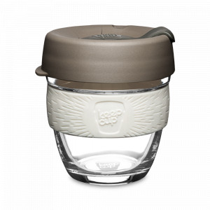 Кружка дорожная Latte S, объем: 227 мл, материал: закаленное стекло, цвет: бежевый, серия Brew, KEEPCUP, Австралия, Термокружки