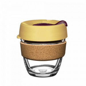 Кружка дорожная Brew Cork S, закаленное стекло, пластик, 227 мл, серия Nightfall, KEEPCUP, Австралия, KEEPCUP (Австралия)