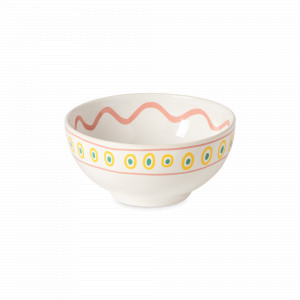 Салатник порционный Tulip, 16 см, керамика, белый, декор, серия Summer Bliss, COSTA NOVA, Португалия, Салатники из керамики