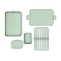 Ланч-бокс Bento большой, 25.5 х 16.7 см, пластик, мятный, серия Make & Take, BRABANTIA, Бельгия_00812680051470159075.jpg