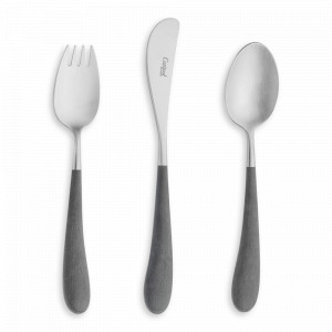 Набор детских столовых приборов, 3 предмета, нержавеющая сталь 18/10, серия Alice, CUTIPOL, Португалия, Детские наборы CUTIPOL