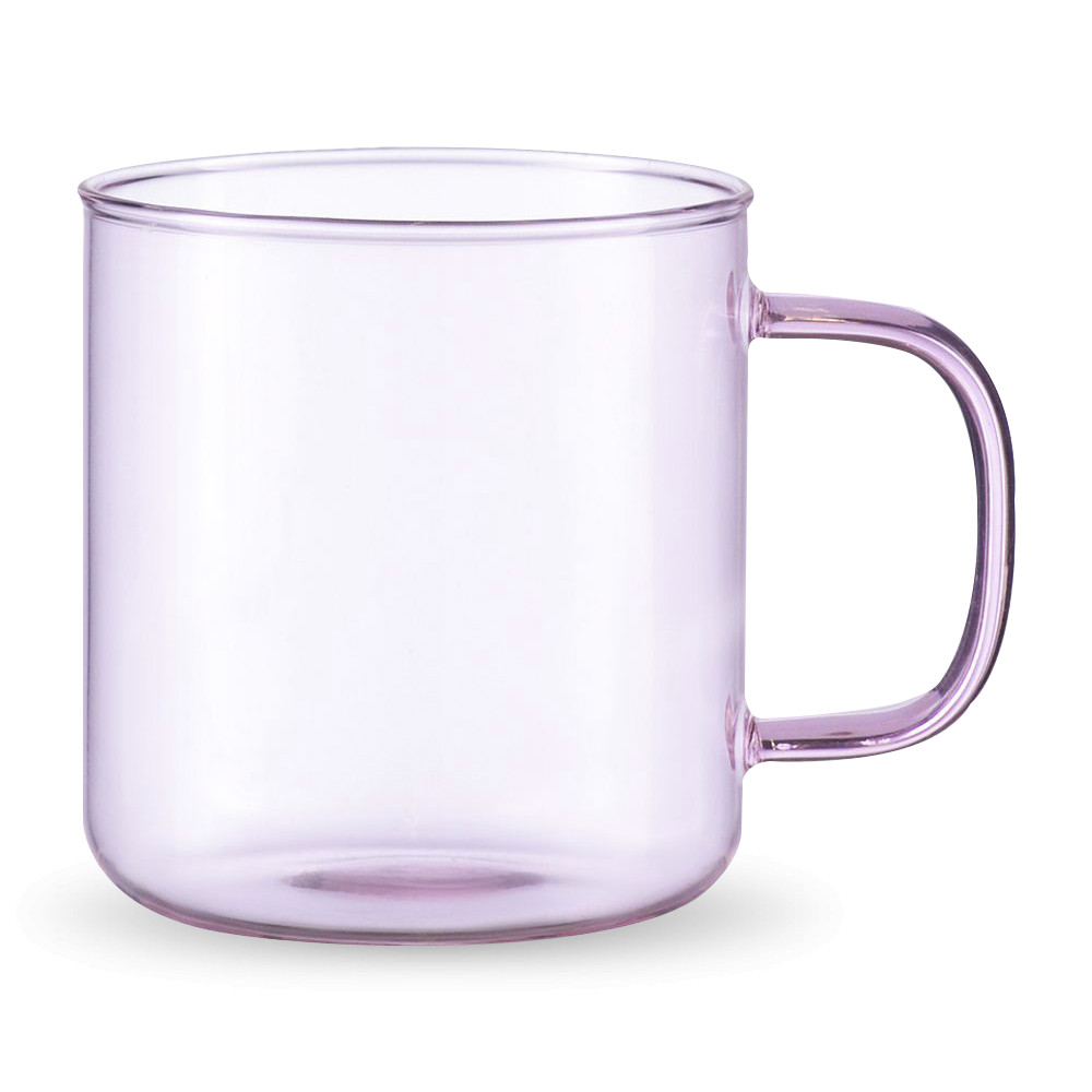 Кружка , 350 мл, боросиликатное стекло, розовый, SMART SOLUTIONS, Россия