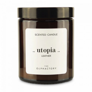 Свеча ароматическая «Leather», 30 часов горения, воск, стекло, серия The Olphactory, AMBIENTAIR, Испания, Свечи AMBIENTAIR